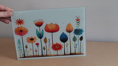 Glass cutting board - Meadow 2